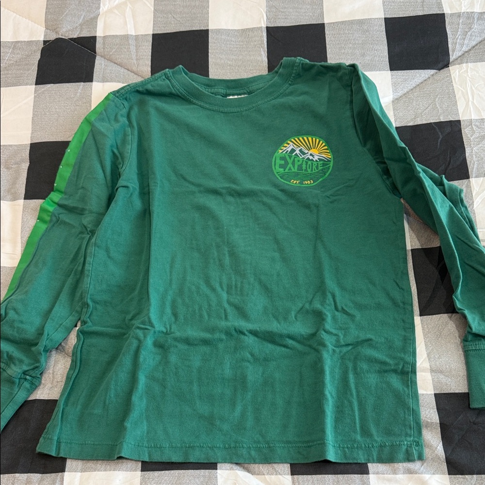 Hanna Andersson Forest Green Long Sleeve Tee